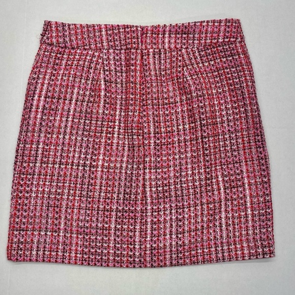 Y2K PINK TWEED SKIRK WHITE HOUSE BLACK MARKET SZ 6 CLUELESS COLLEGE PREP - Picture 11 of 12
